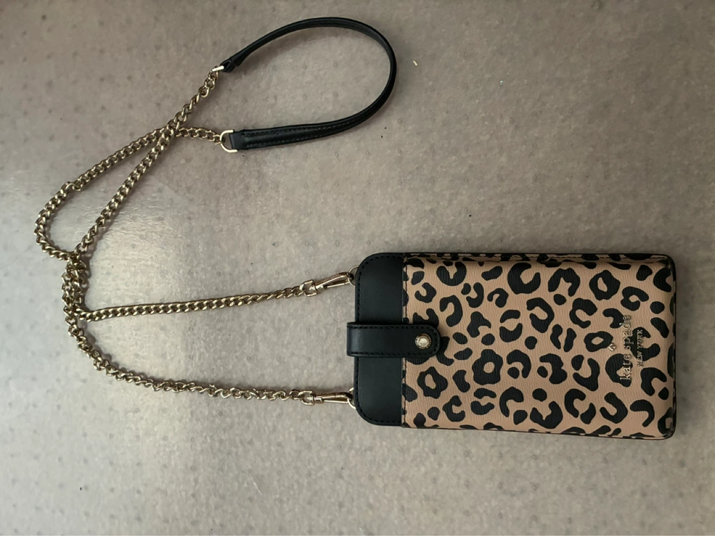 Kate Spade Remi Leopard Colorblock Wallet/Phone Case