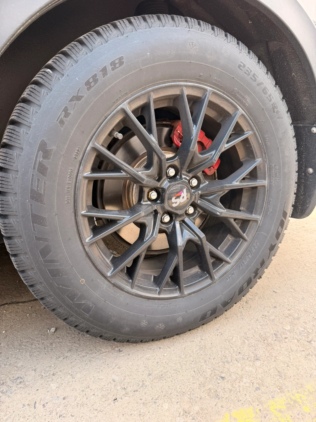 235/65R17 Winter Tires With Alloy - photo 2