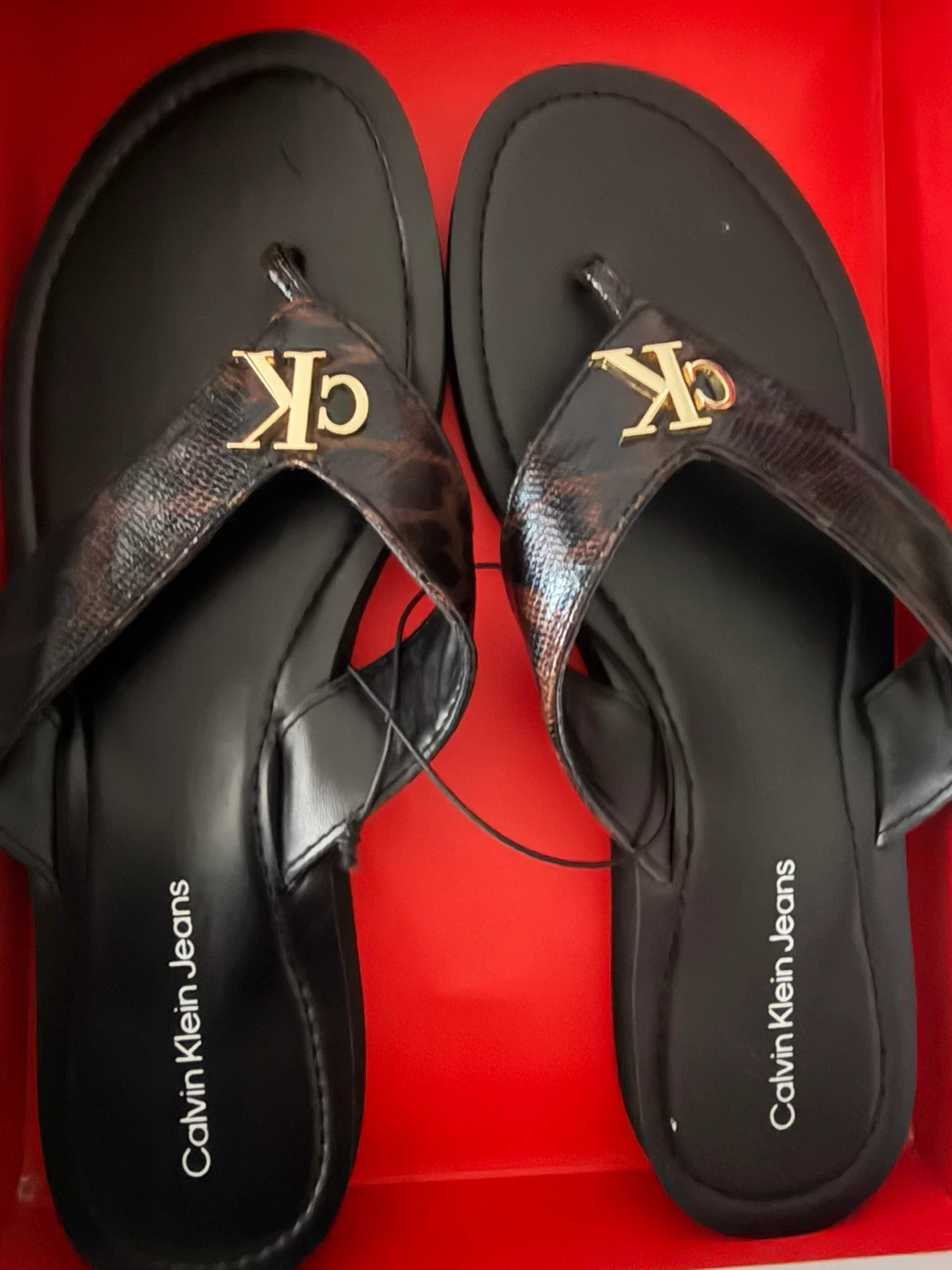 Unisex Calvin Klein Flip Flops Size 9M