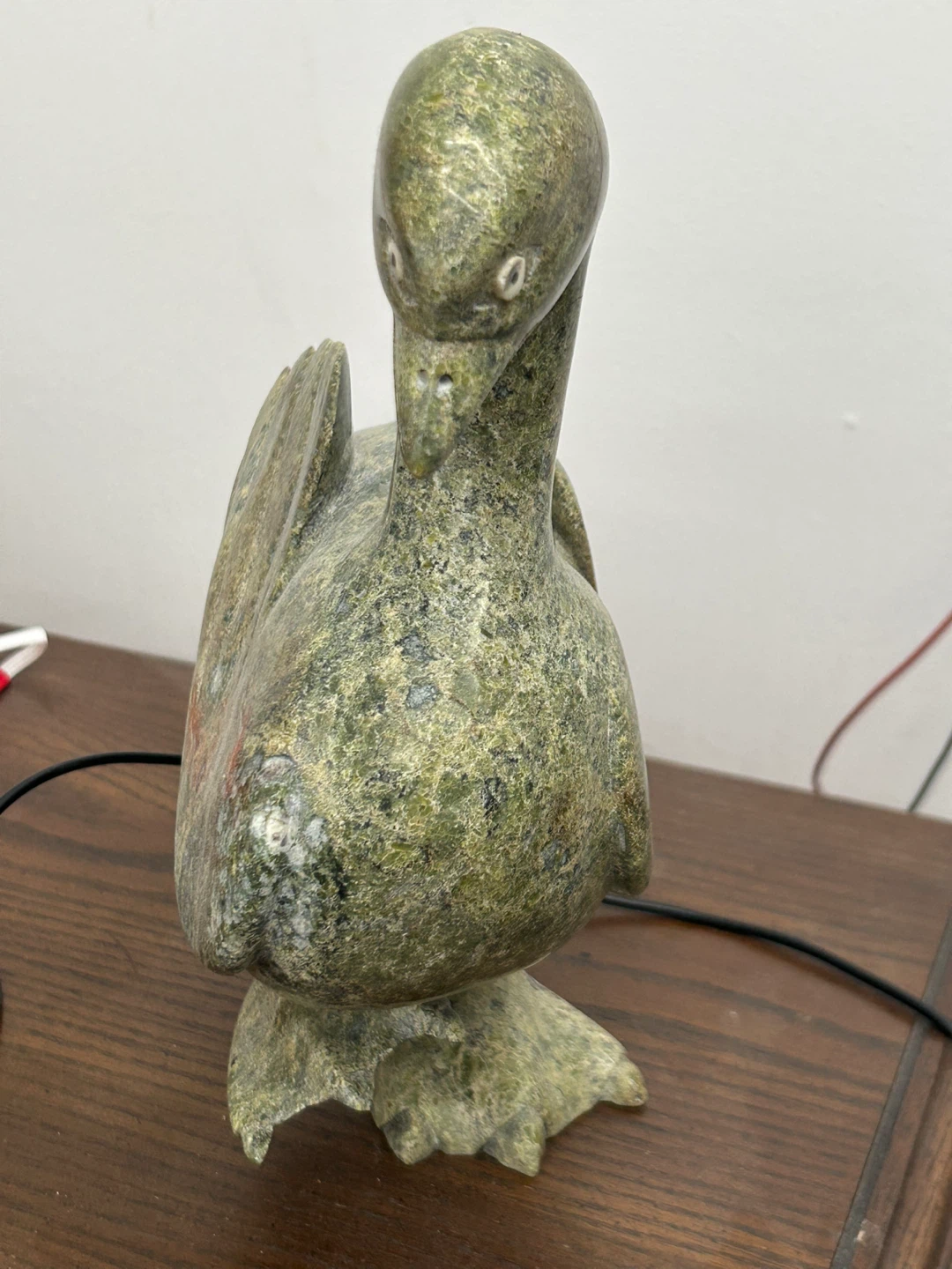 Marble goose sculpture - photo 2