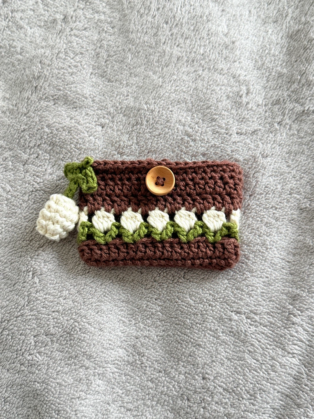 Handmade crochet -Tulip card holder - photo 2