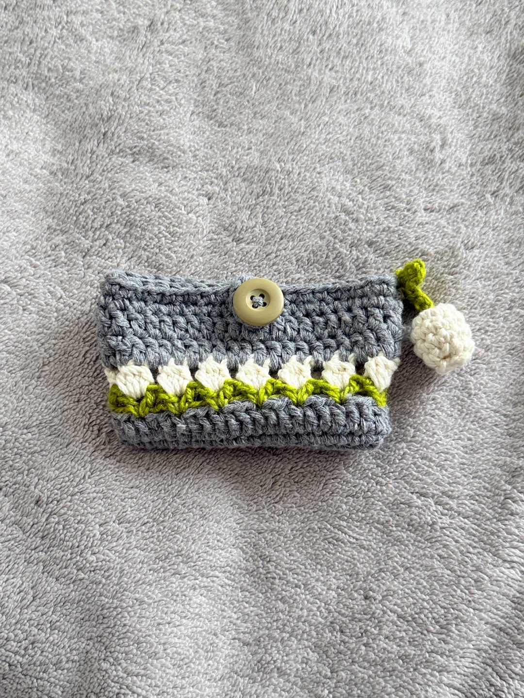Handmade crochet -Tulip card holder - photo 4