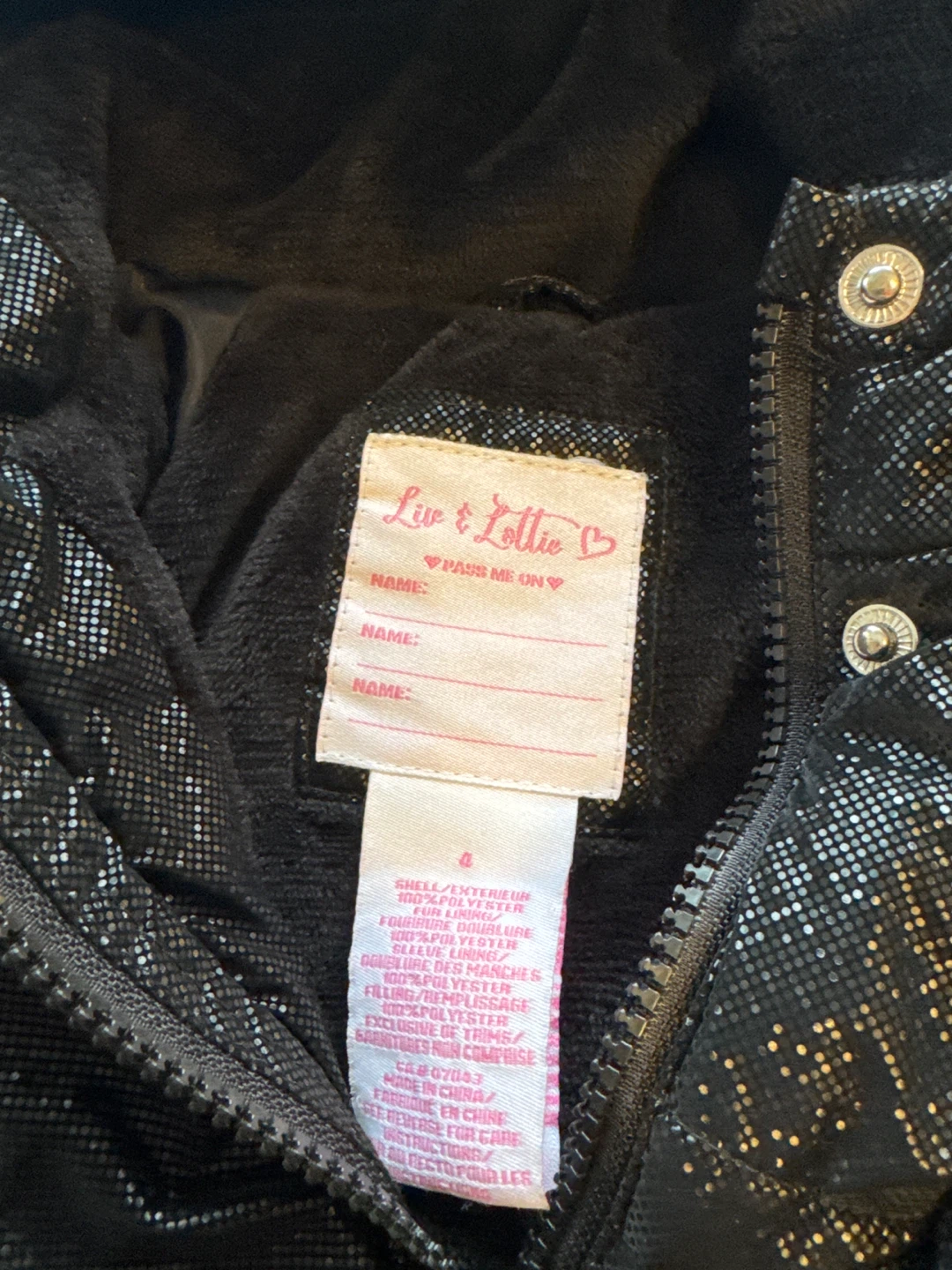 Luv & Lottie Girls Snowsuit - Black - photo 5