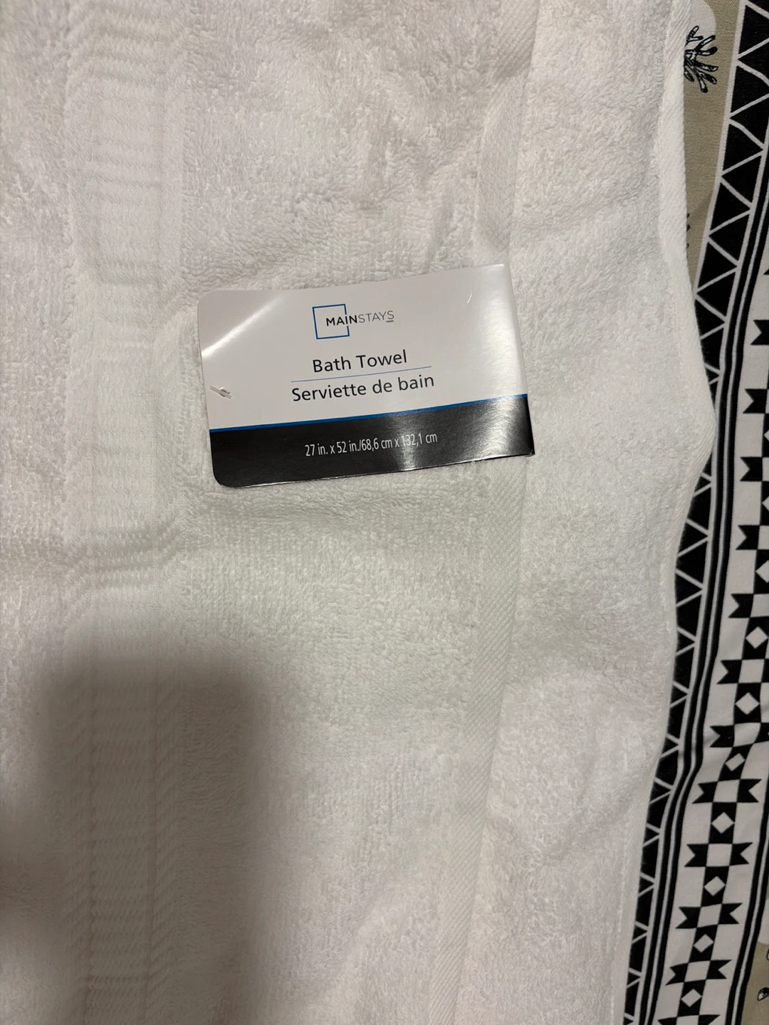5 x Mainstays Bath Towel - White - photo 2