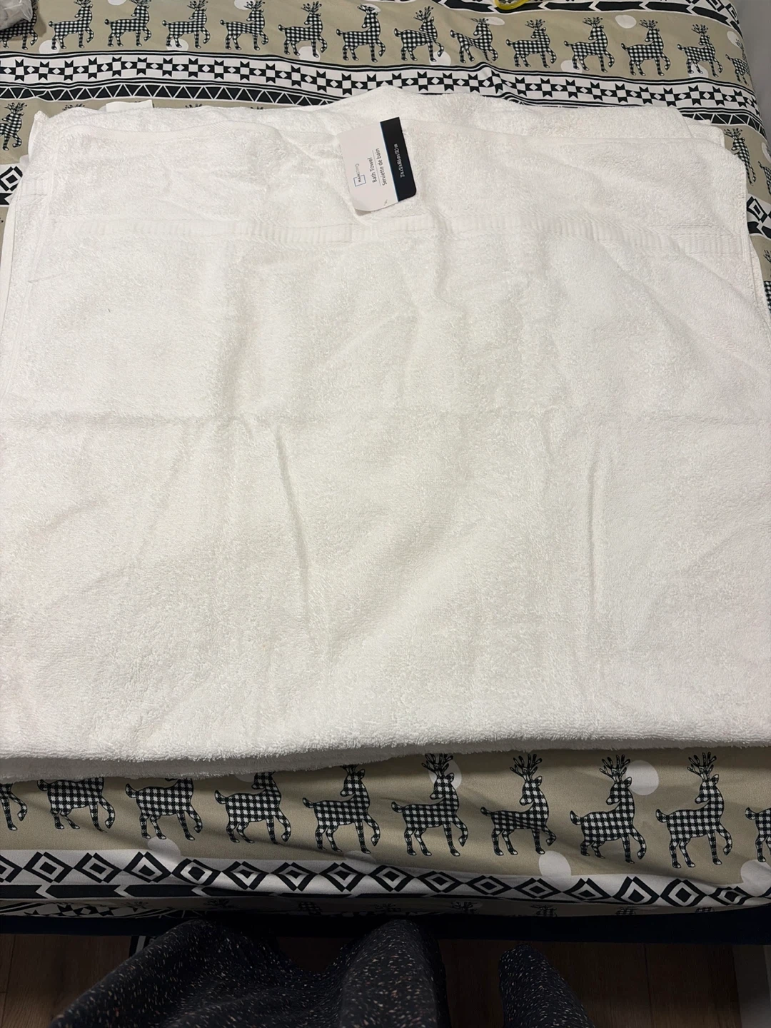 5 x Mainstays Bath Towel - White