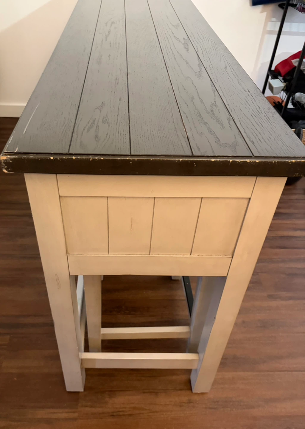 Counter Height Dining Table with 3 Stools and Built-in Outlet - photo 4