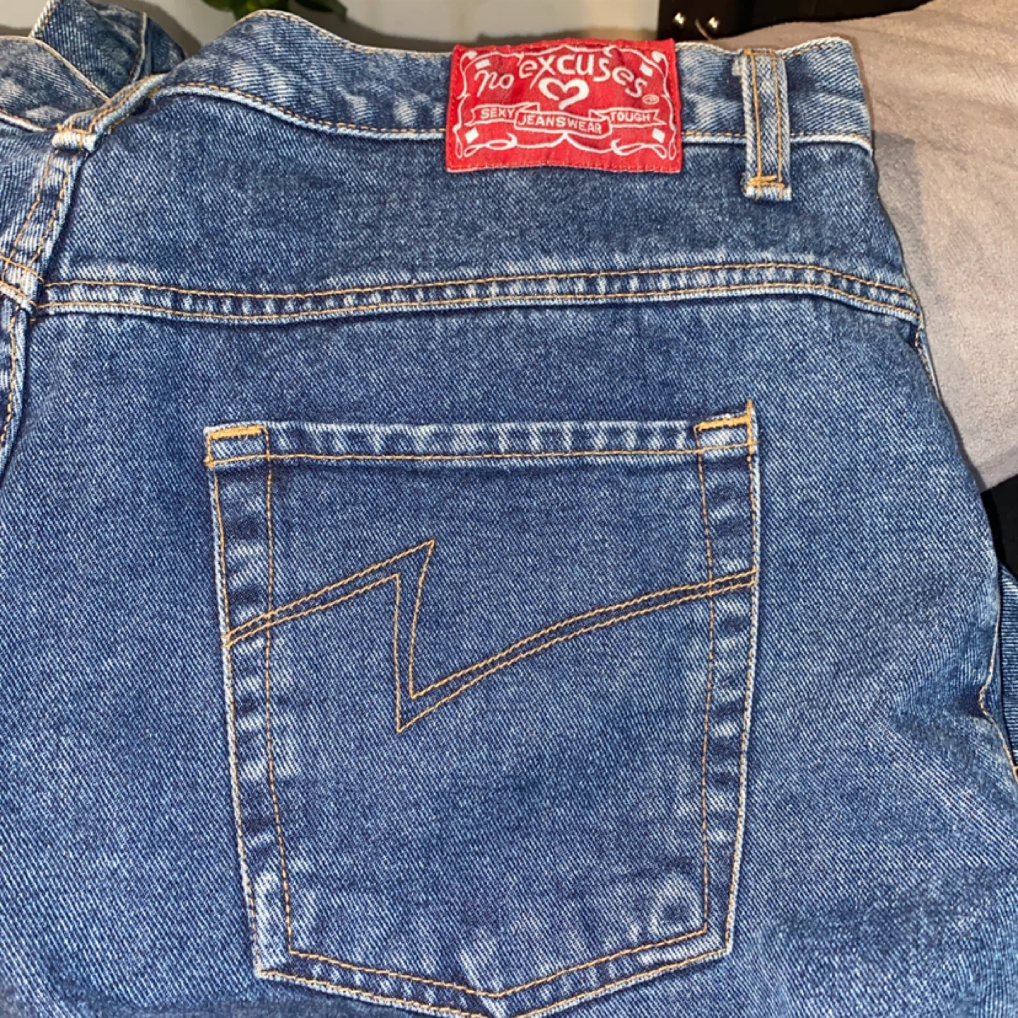No Excuses Flare Leg Jeans Vintage Y2K - photo 2