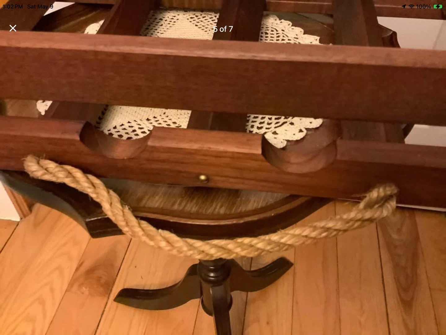 Unique Vtg Teak Wood Wine Storage/Carrier Rack 🐞 - photo 5