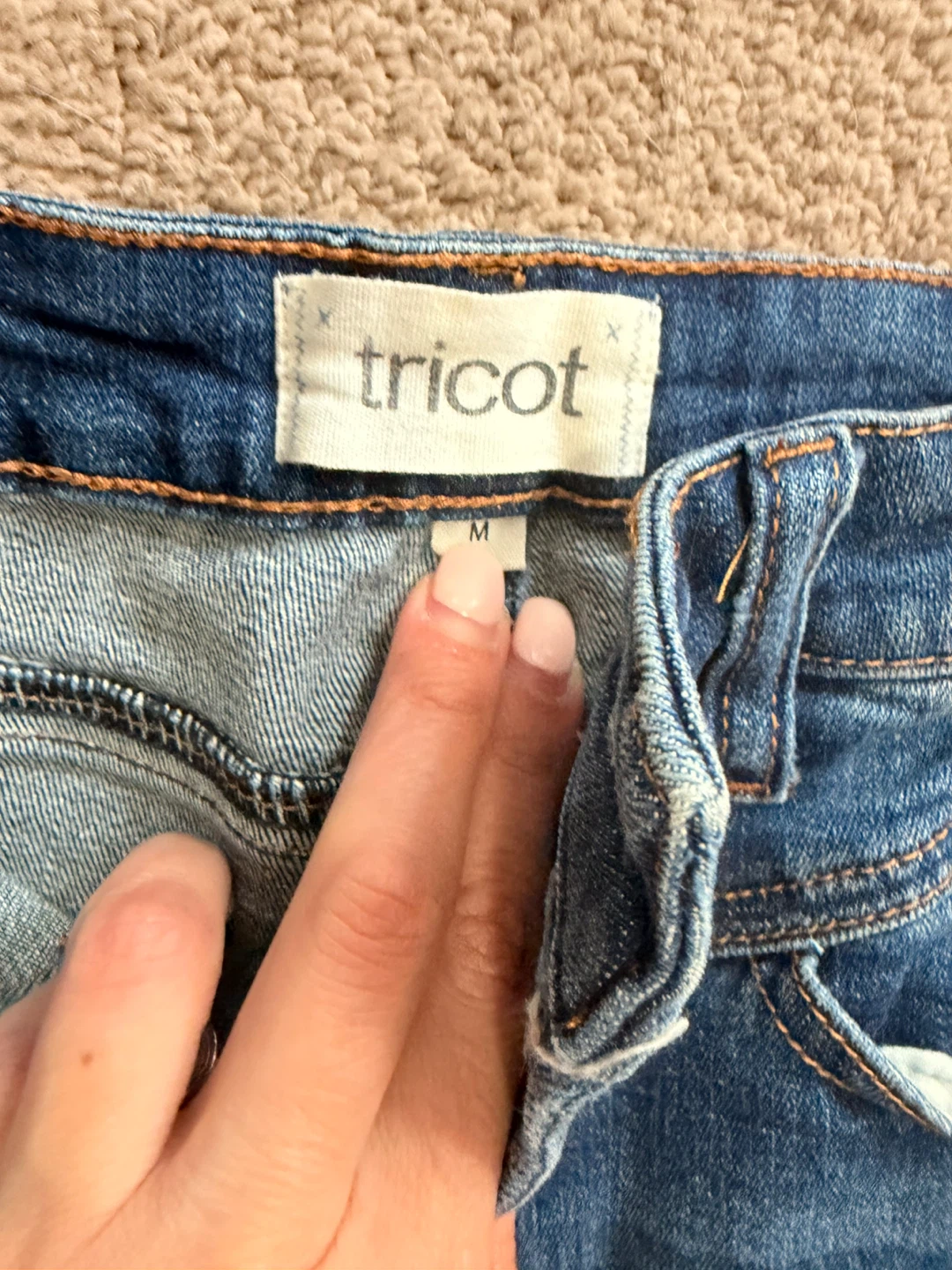 Tricot Denim Skirt - Size s/m - photo 2