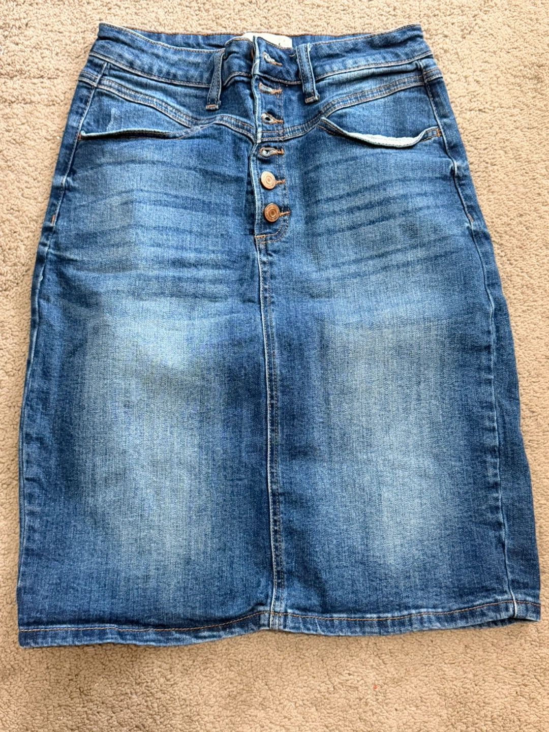 Tricot Denim Skirt - Size s/m