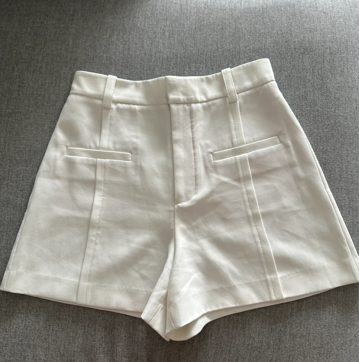 White Zara shorts