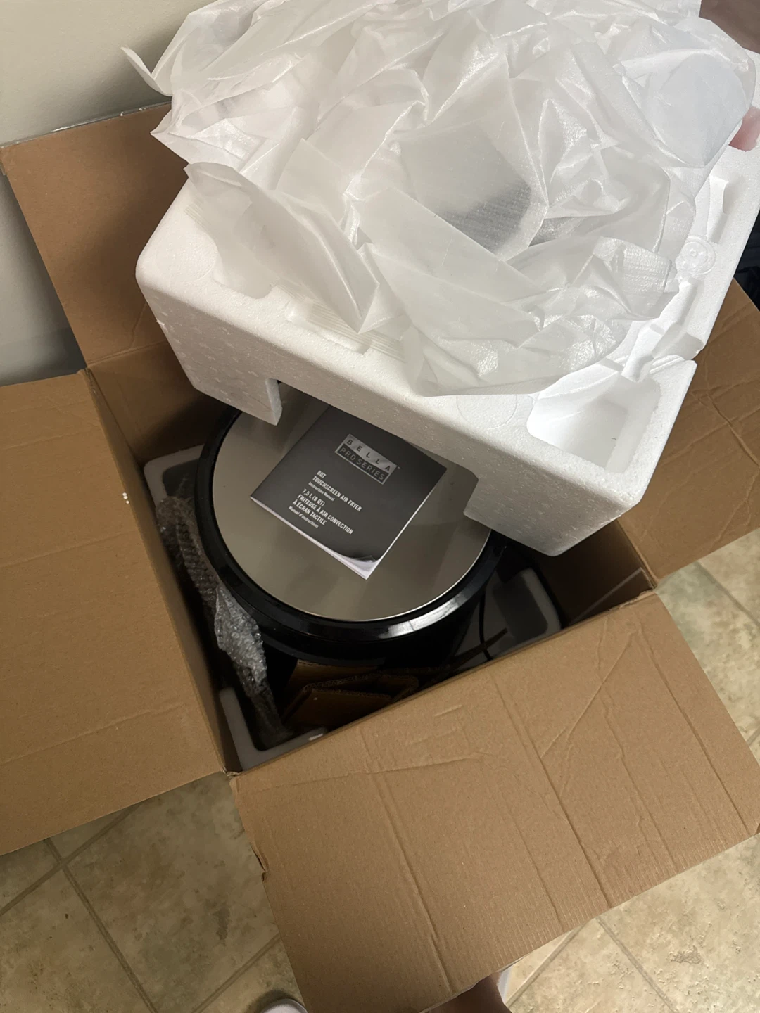 BELLA Pro Series 8 Qt Air Fryer with Touchscreen Stainless Steel - photo 4