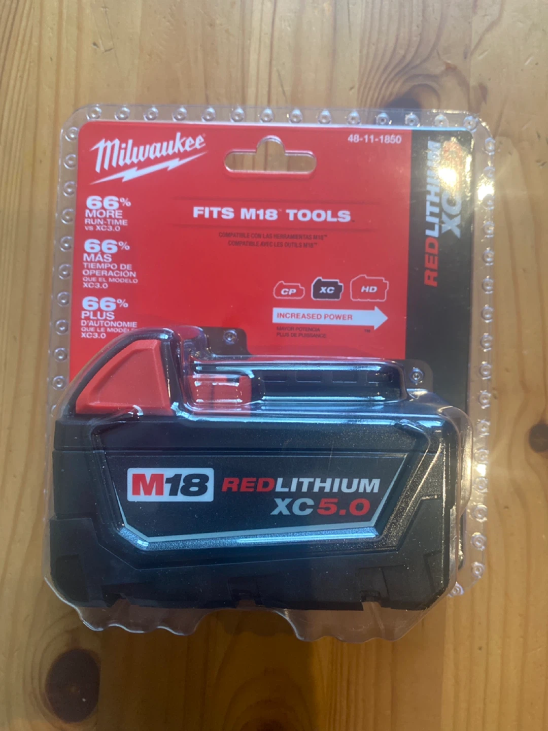 Milwaukee M18 REDLITHIUM XC5.0 Battery