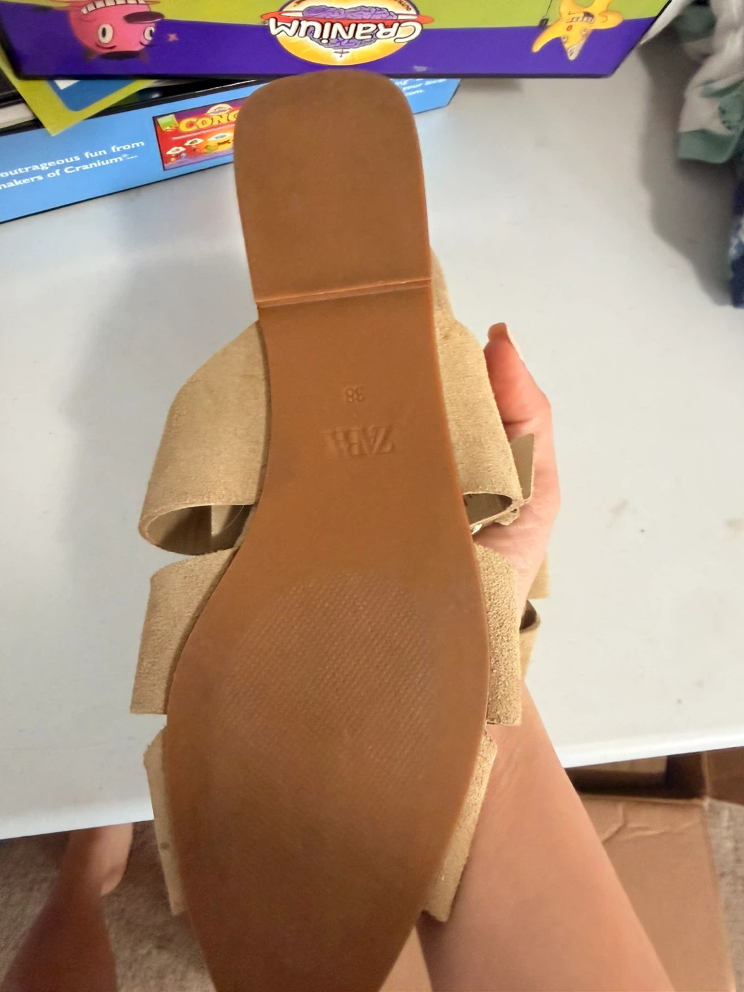 ZARA Woven Flat Sandals Size 38 - photo 2