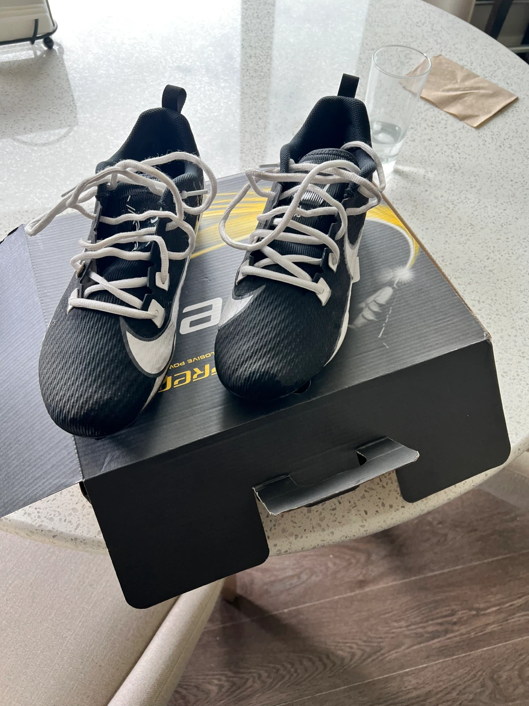 Nike Men's Football Cleats Black/White - photo 3
