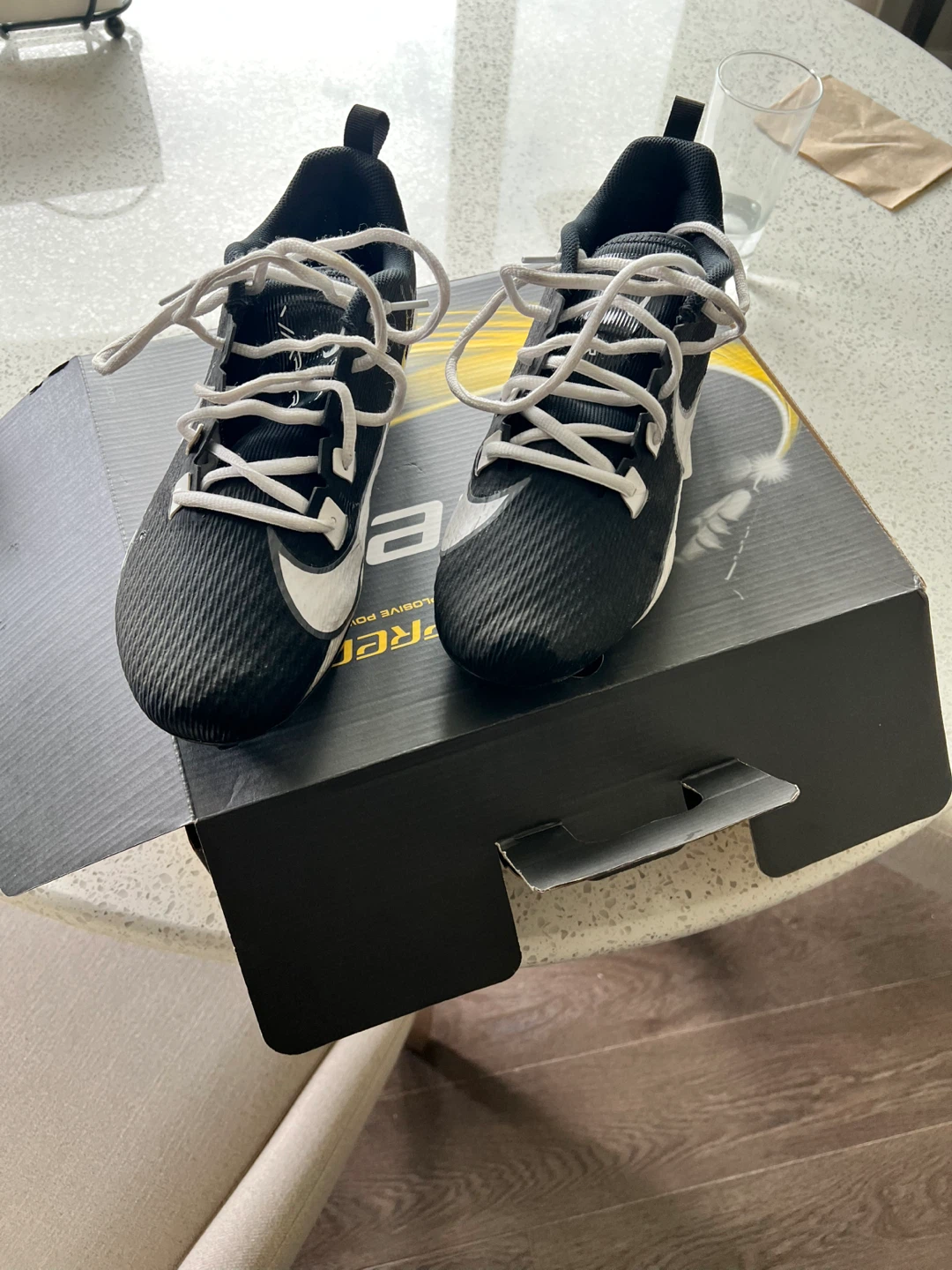 Nike Men's Football Cleats Black/White - photo 2