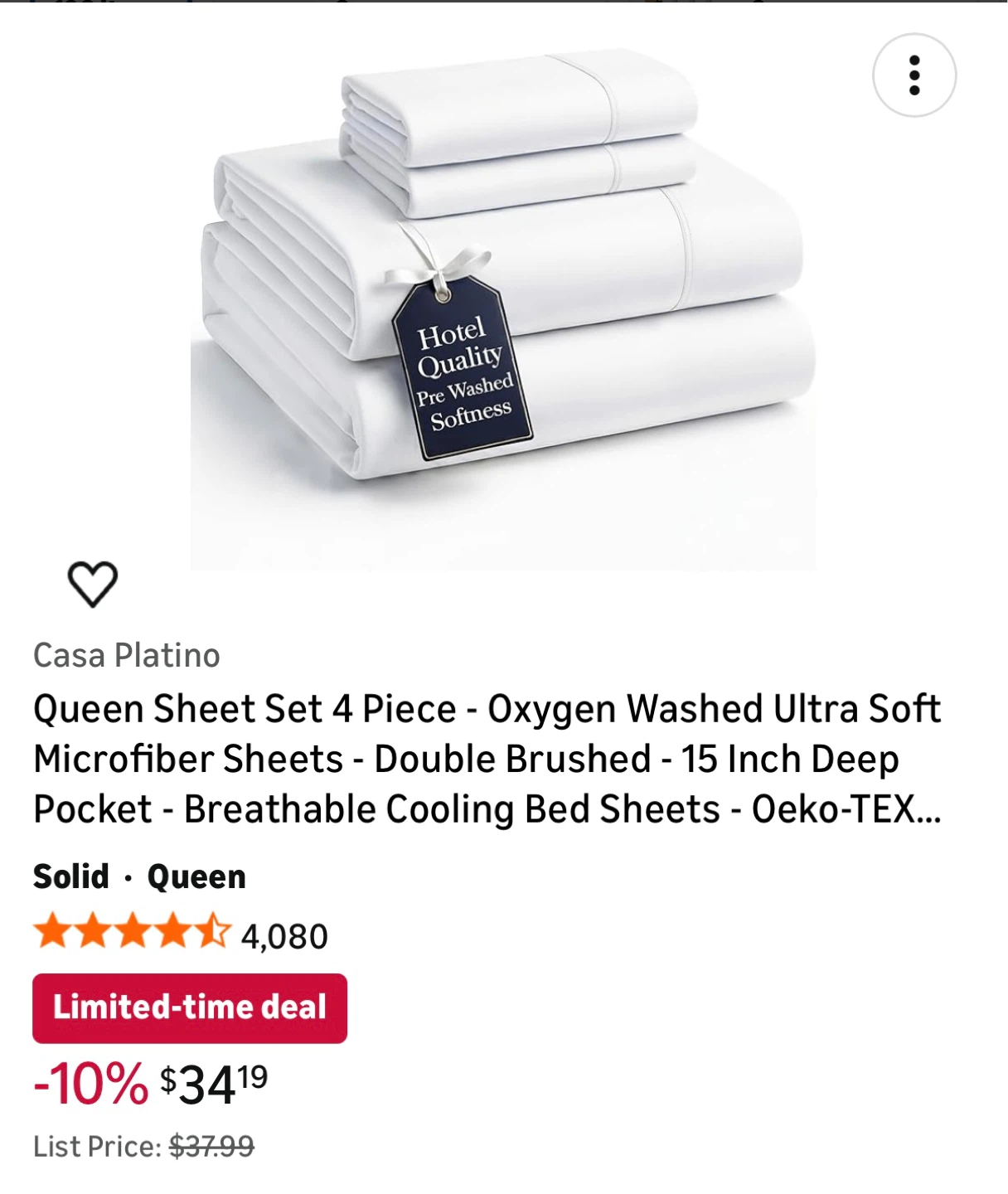 CGK Unlimited Microfiber 4 Piece Queen Sheet Set - photo 2