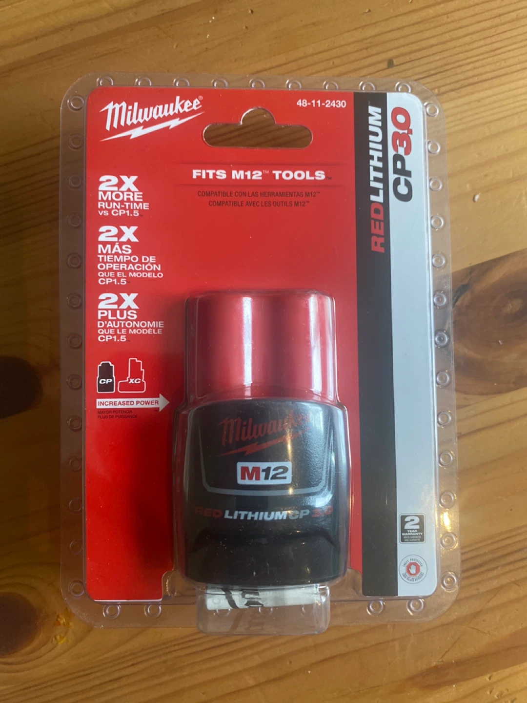 Milwaukee M12 REDLITHIUM CP3.0 Battery