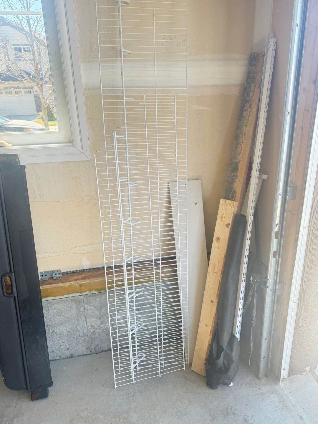 White Wire Shelving Panels