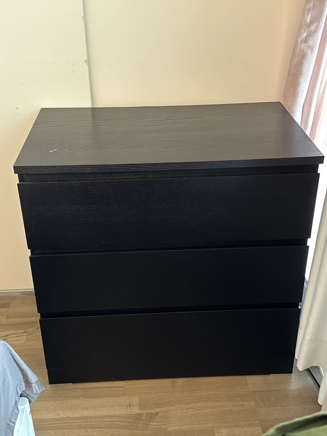IKEA STORKLINTA 3-drawer chest, dark brown/oak effect - photo 3