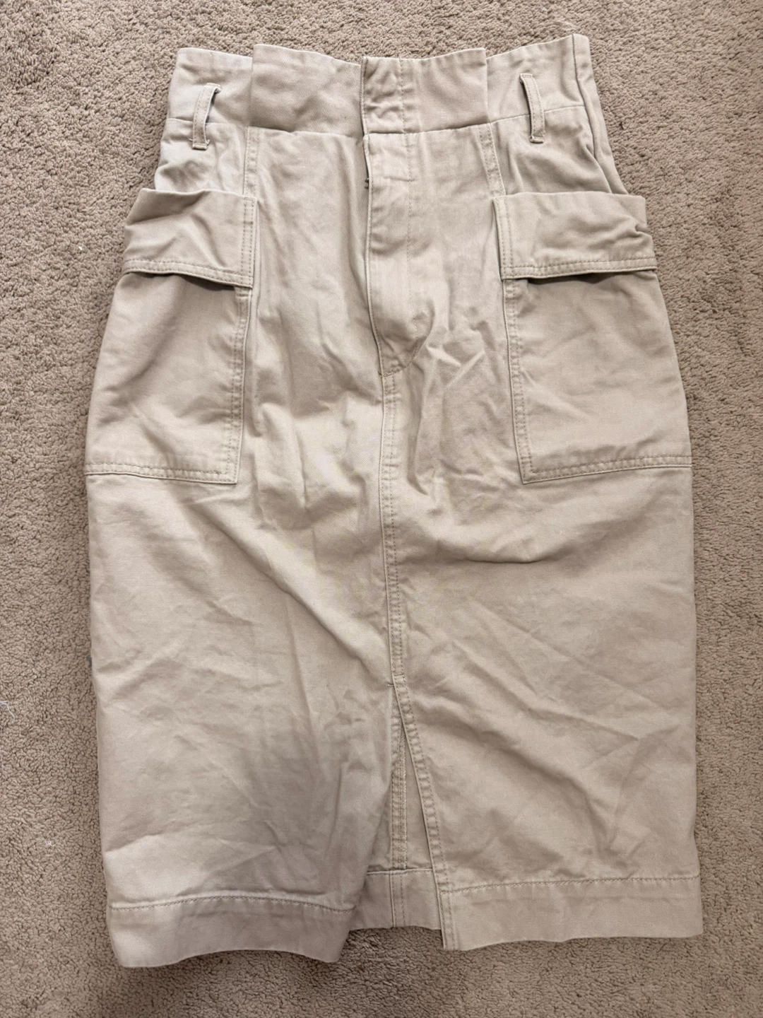 H&M Cargo Midi Skirt - Khaki - US 6