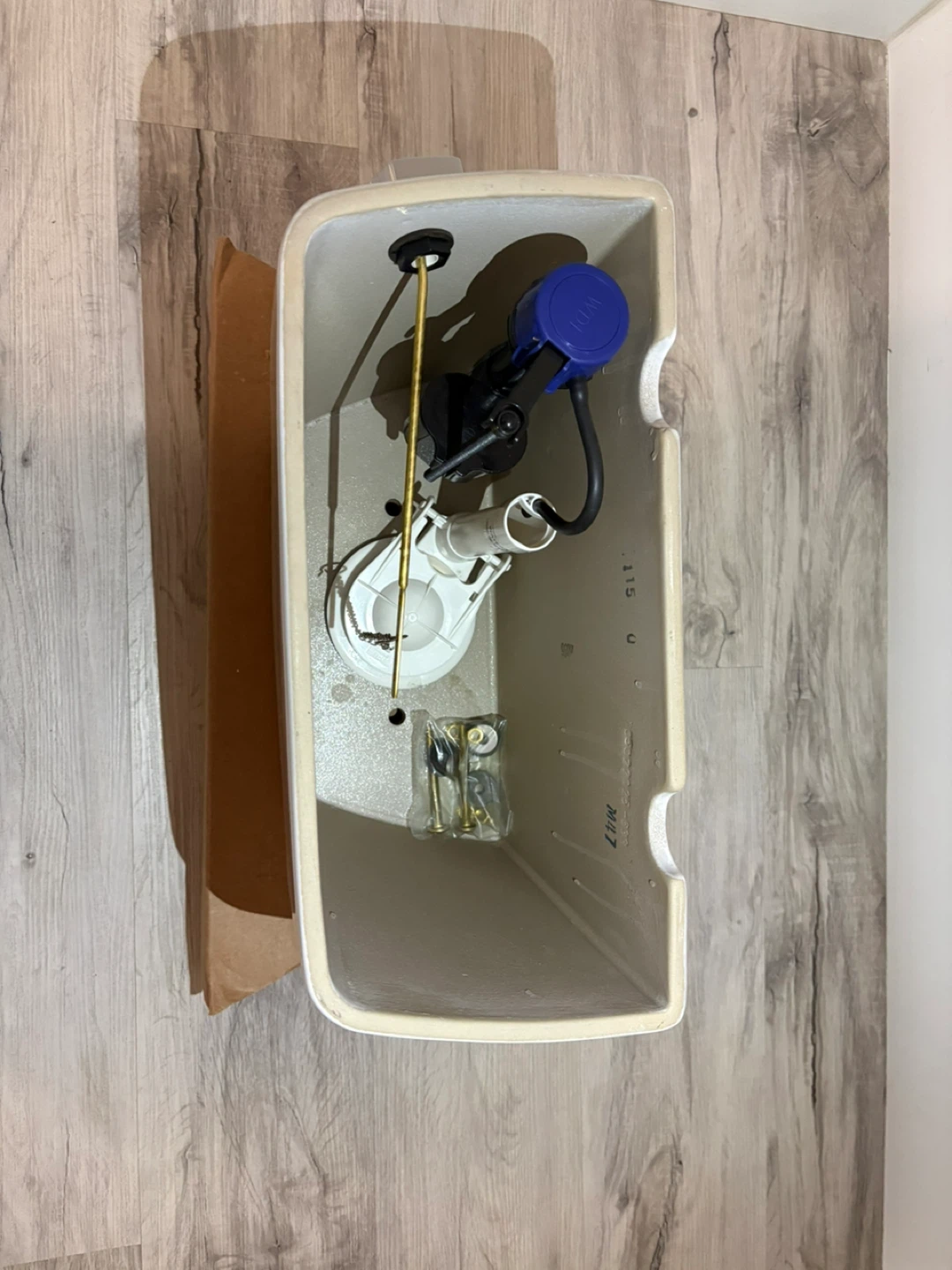 White Toilet Tank