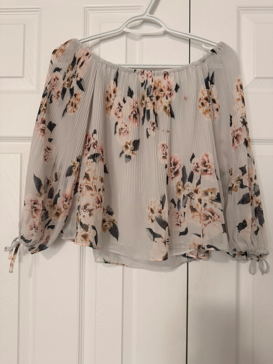 NAMI floral off-the-shoulder blouse XS