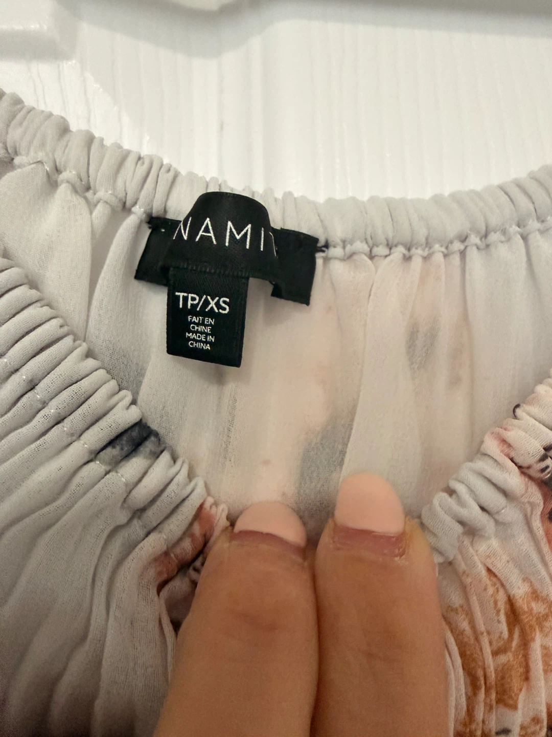 NAMI floral off-the-shoulder blouse XS - photo 2