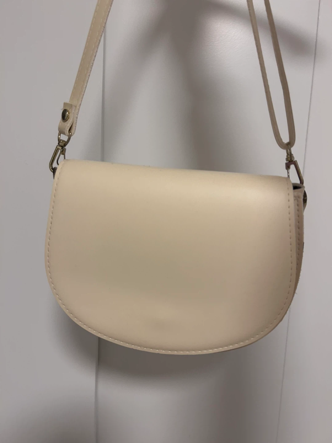 Cream Saddle Bag