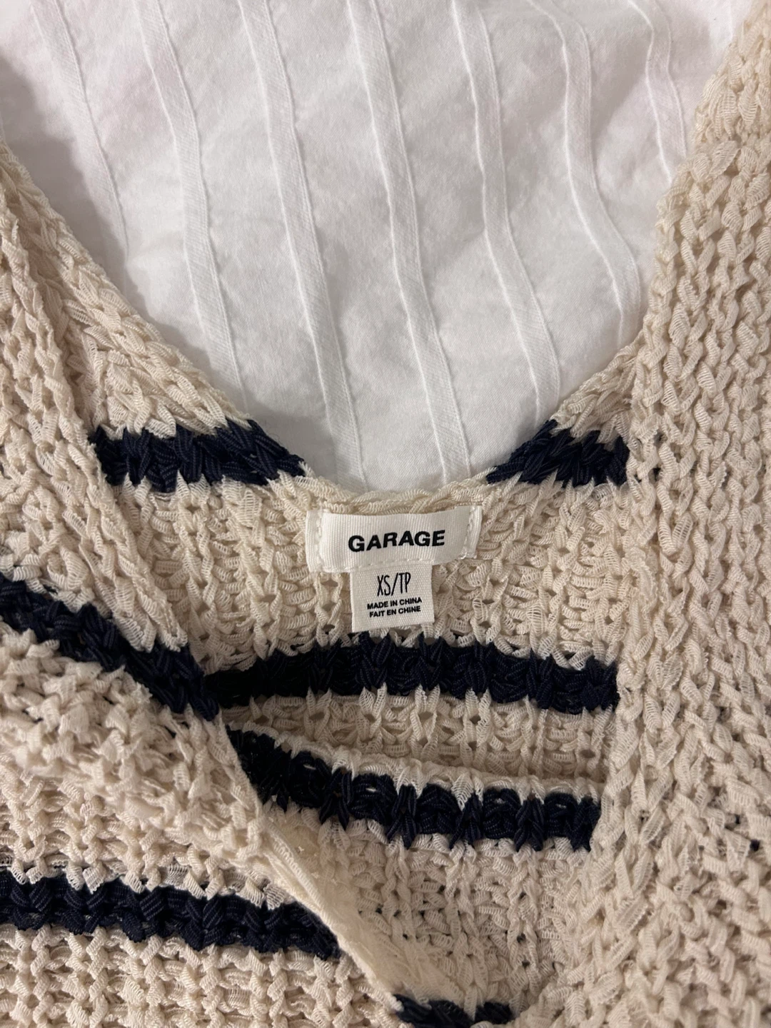 Garage Striped Knit Tank Top XS/TP - photo 2