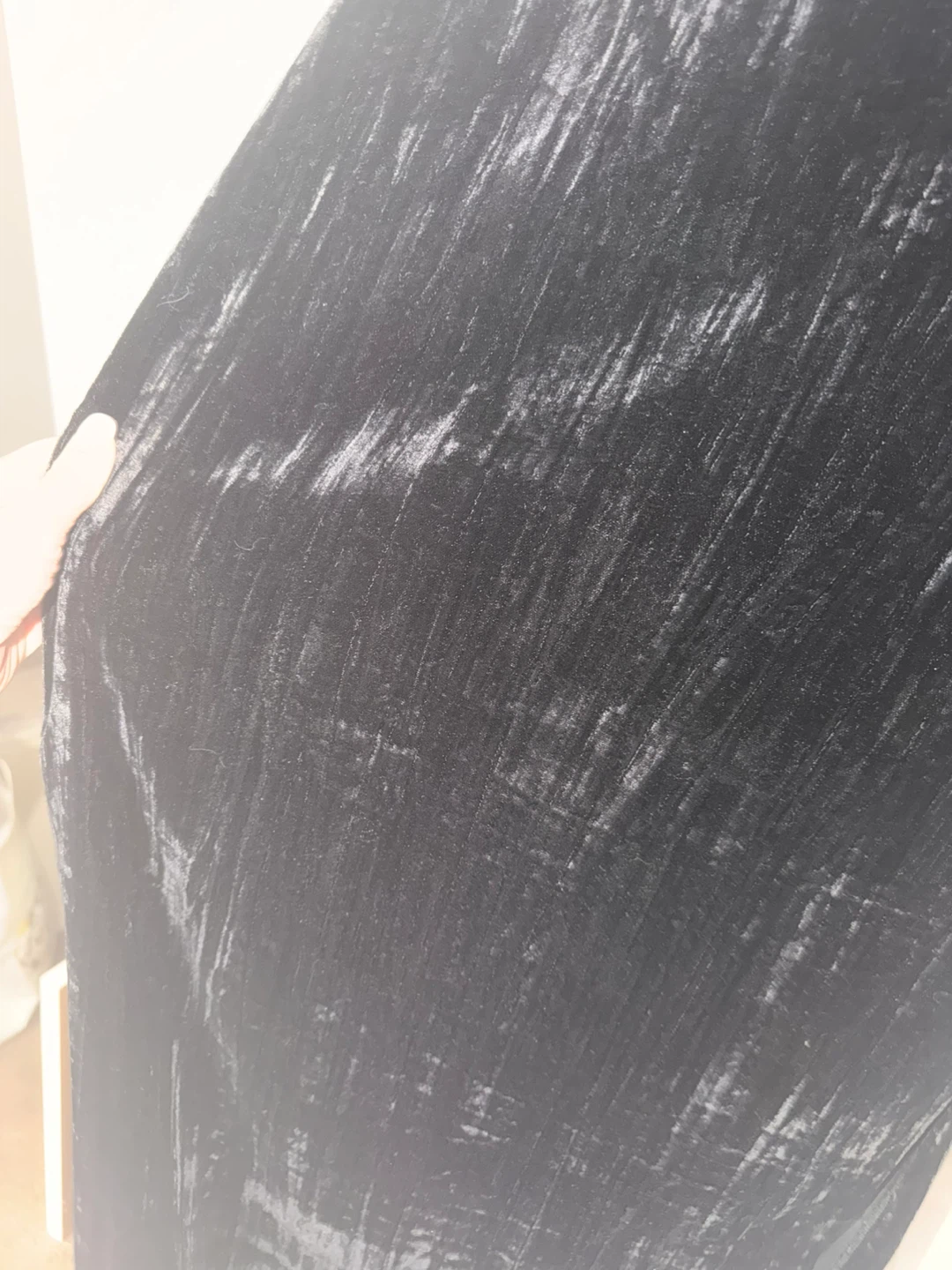 ZARA Black Velvet Sleeveless Dress Size M - photo 3