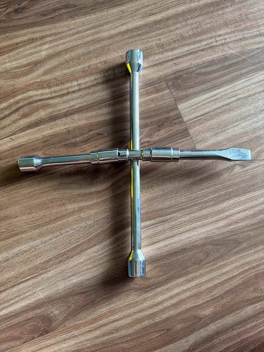 Unused 4-Way Lug Wrench Tool