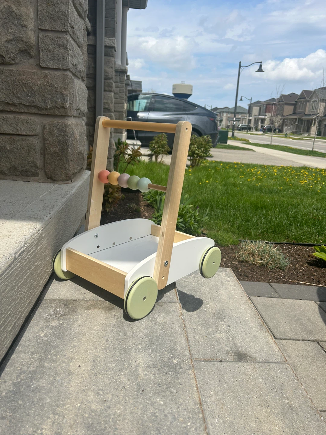 Wooden Baby Walker with Beads - photo 2