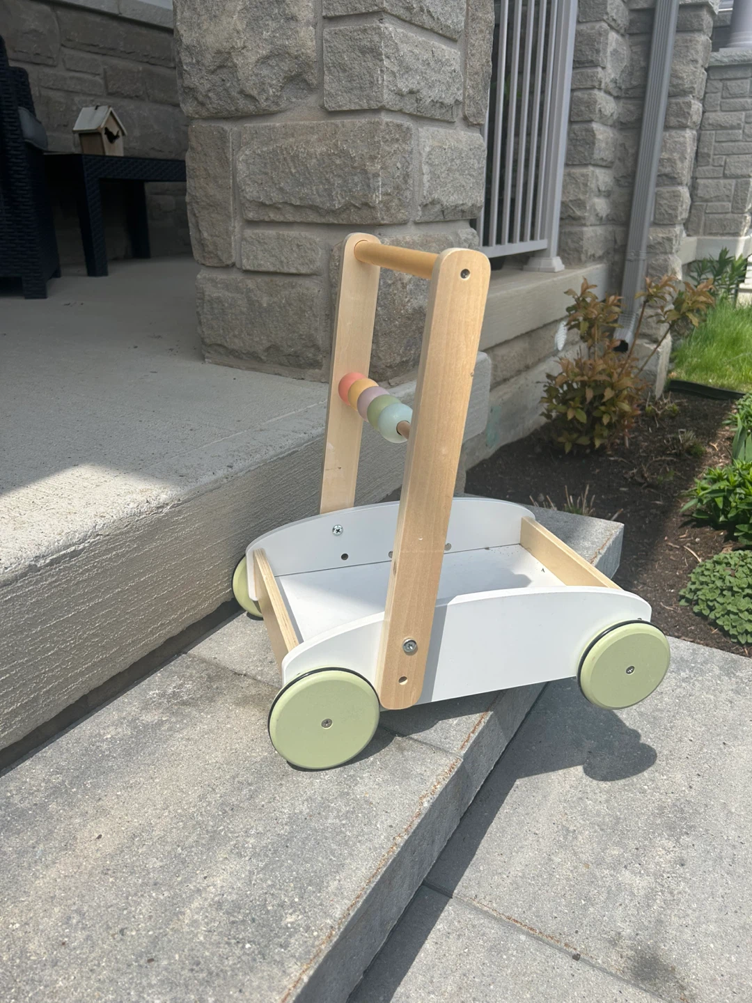 Wooden Baby Walker with Beads