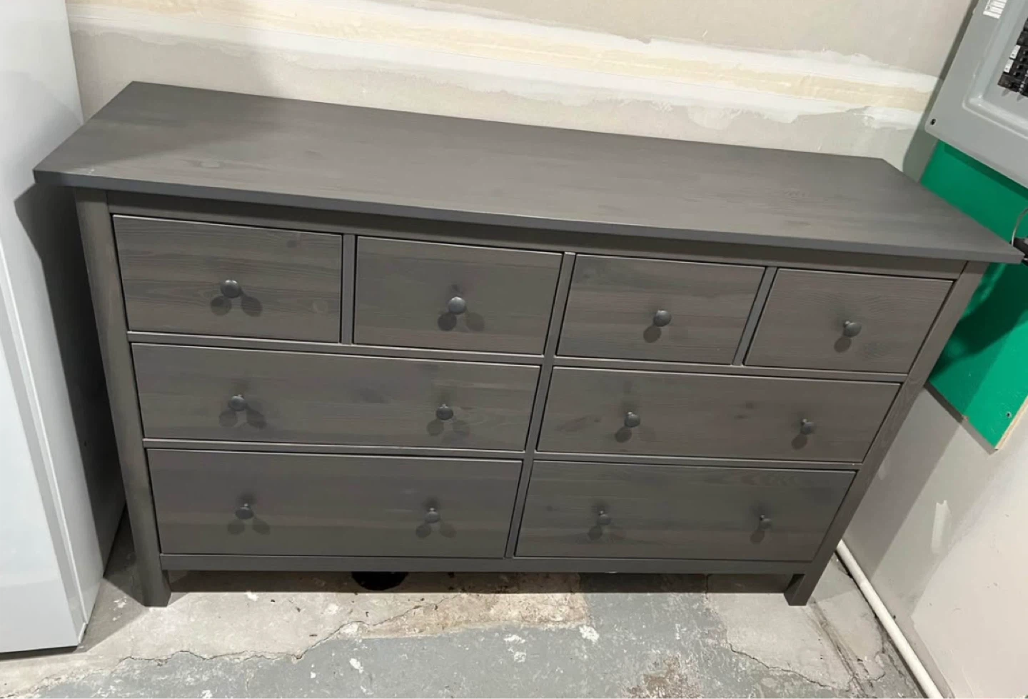 IKEA HEMNES dresser grey with 8 drawers