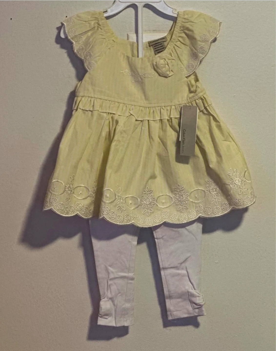 GIRLS 2PC LEGGINGS SUITE (SIZE:18 MONTHS)
