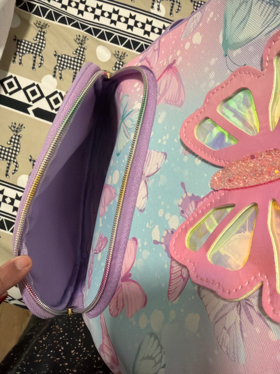 Purple Butterfly Backpack - photo 4