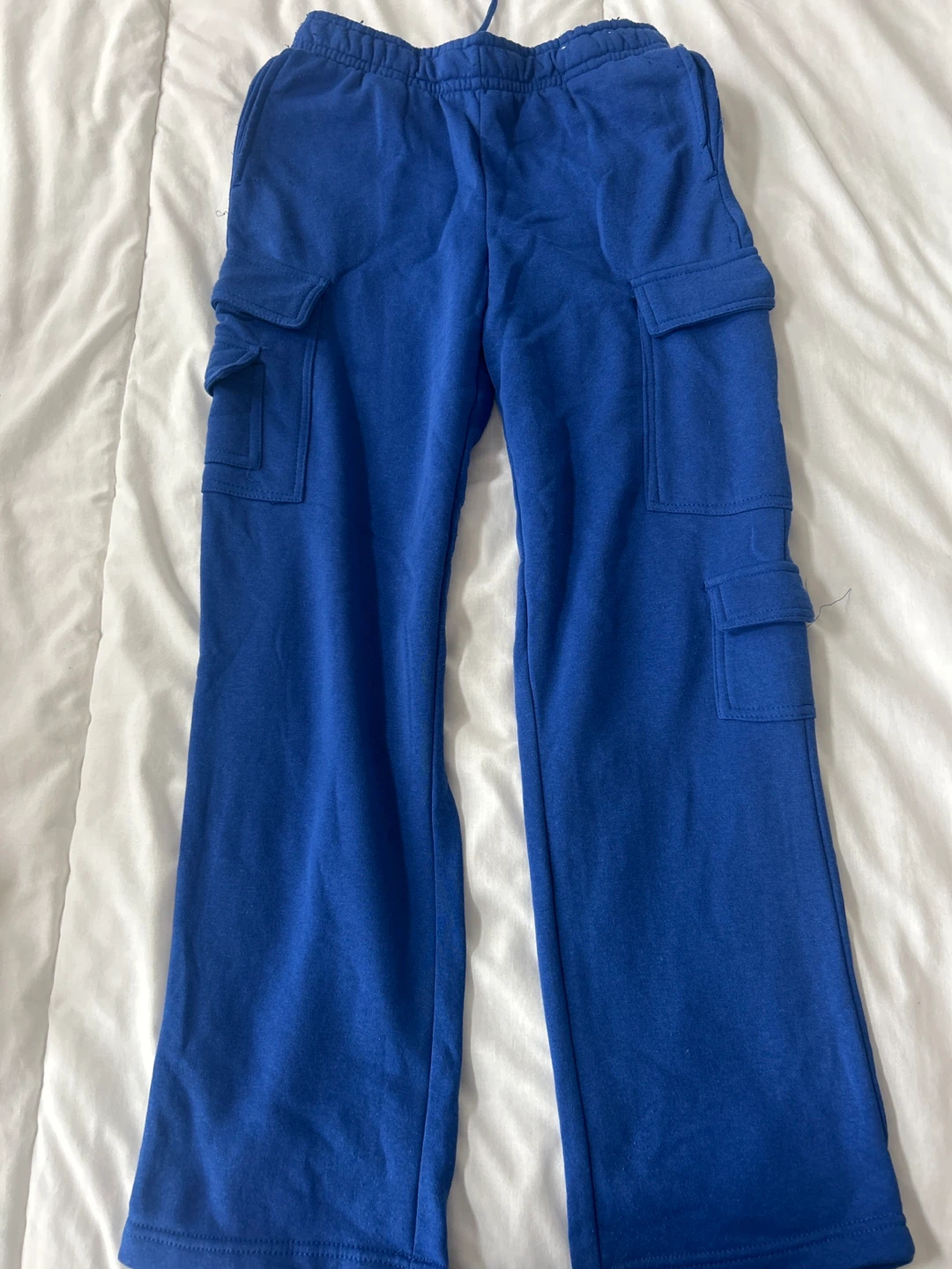 Blue Cargo Sweatpants