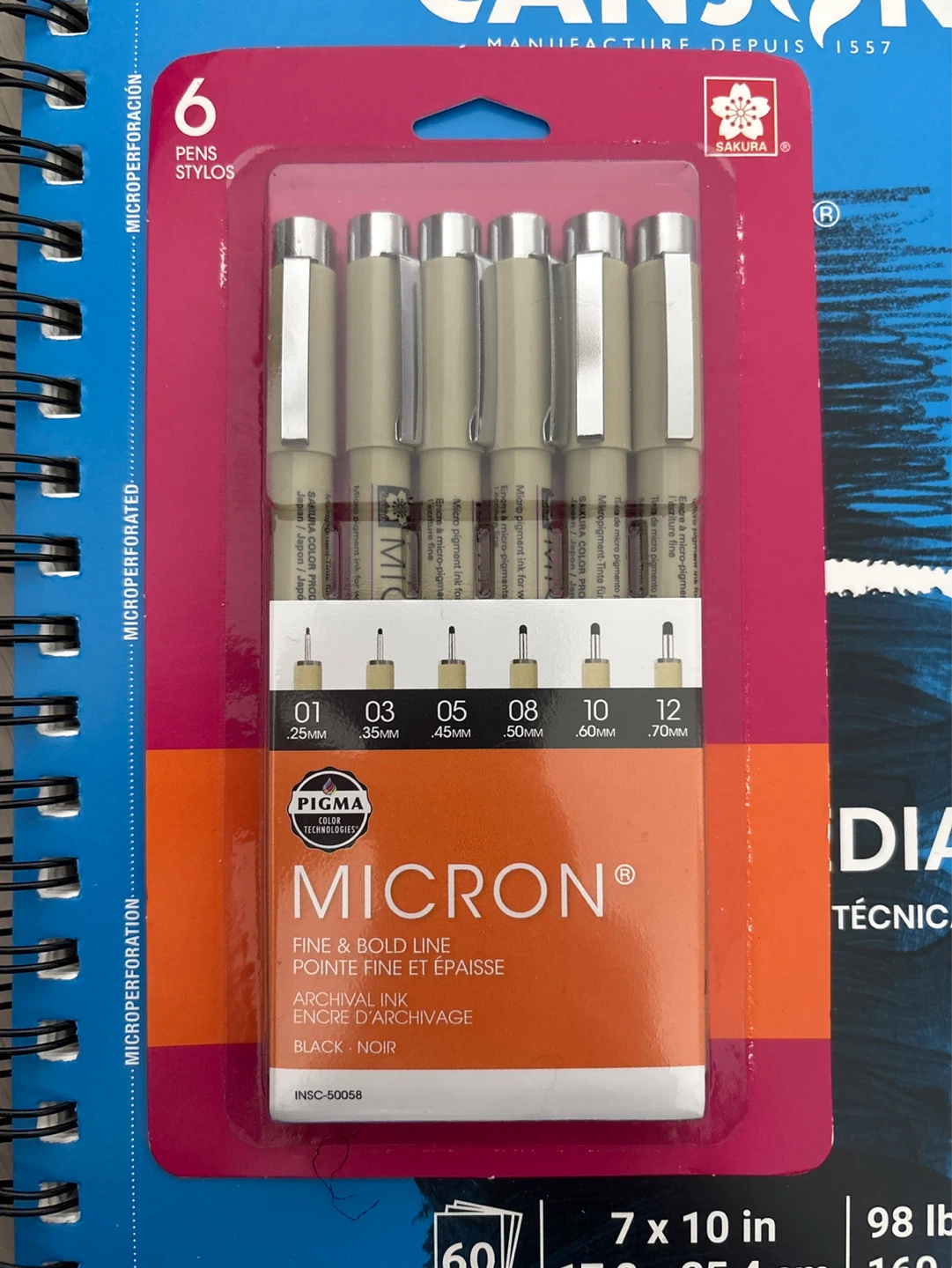 Art Bundle - Micron Pens, MUJI Markers, Canson Mixed Media Paper - photo 2