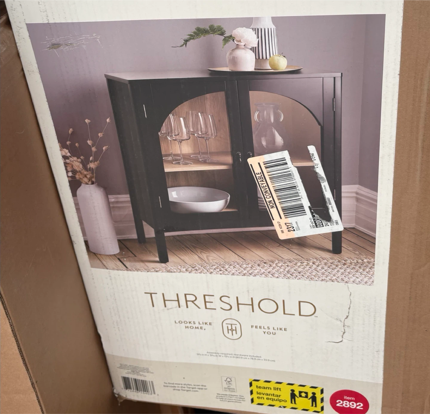 Threshold New Bedford 2 Door Accent Cabinet - Black - photo 2