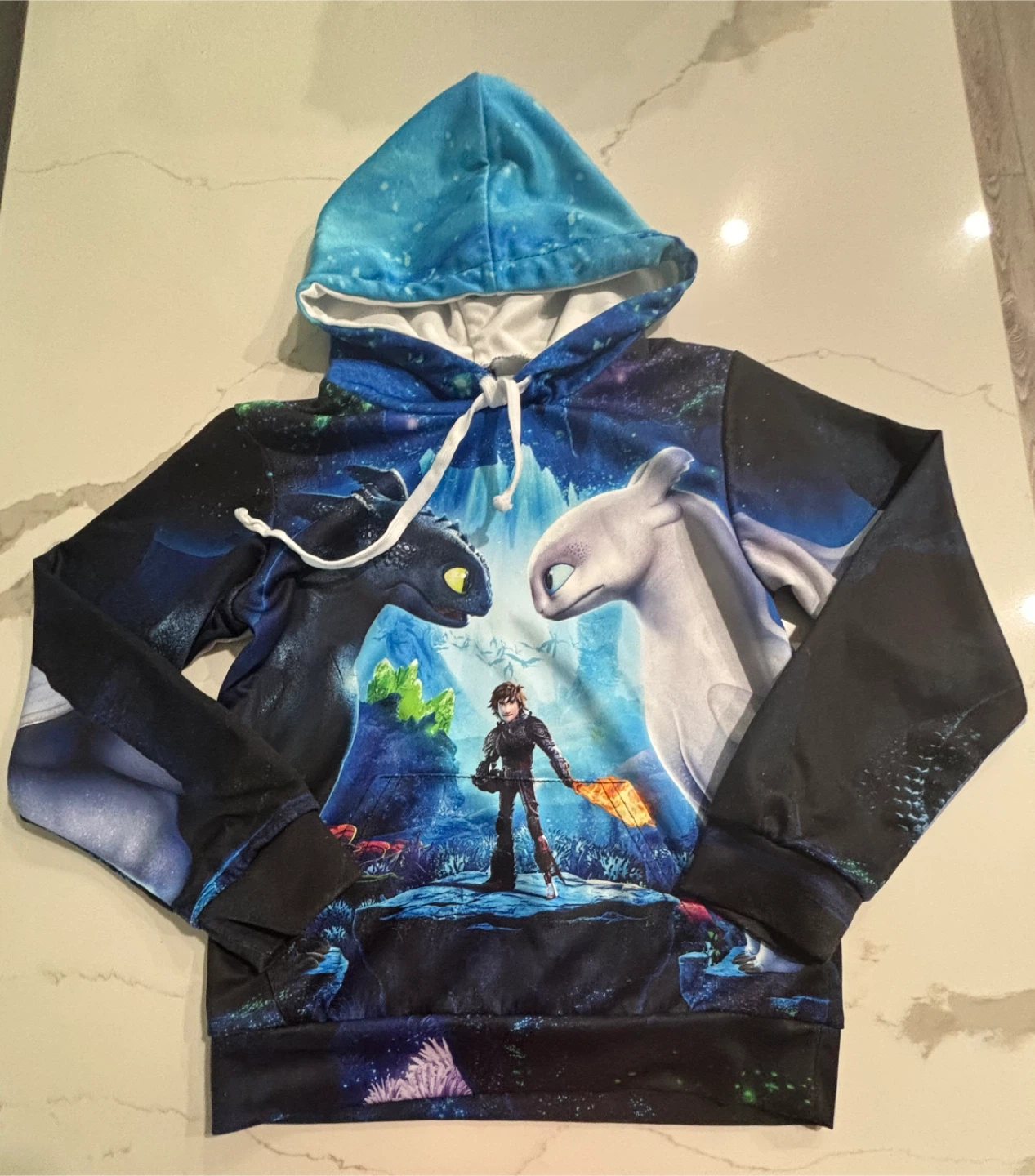 Kids How to Train Your Dragon Hoodie Size 120 (6X/7)