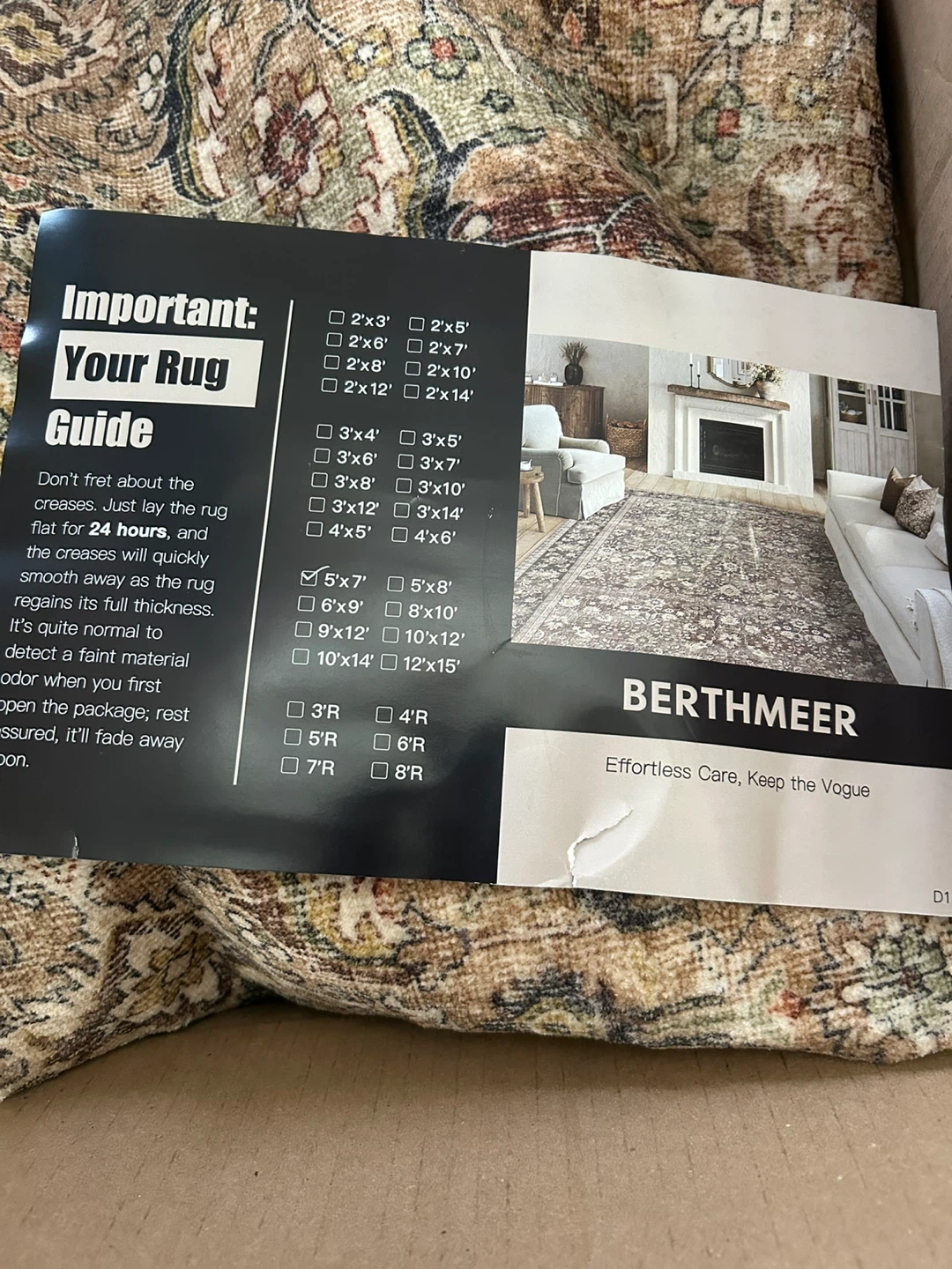 BERTHMEER Area Rug 5'x7' - photo 3