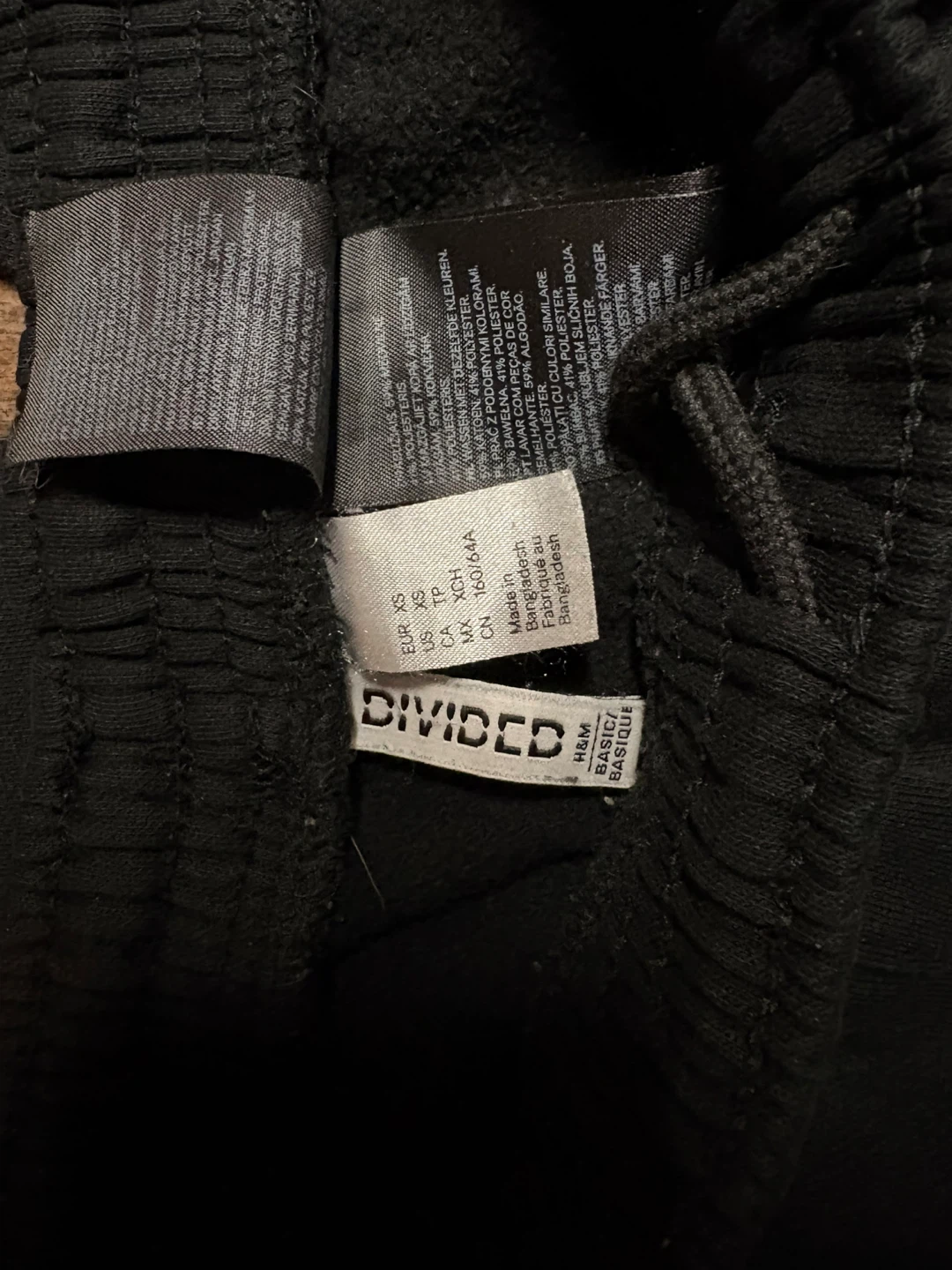 H&M Divided Black Jogger Pants - XS - photo 2
