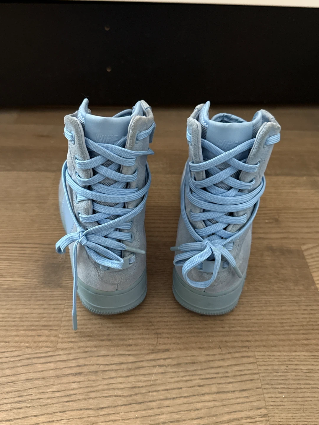 Rare!! Nike Air Force 1 High '07 Light Blue Suede Sneakers