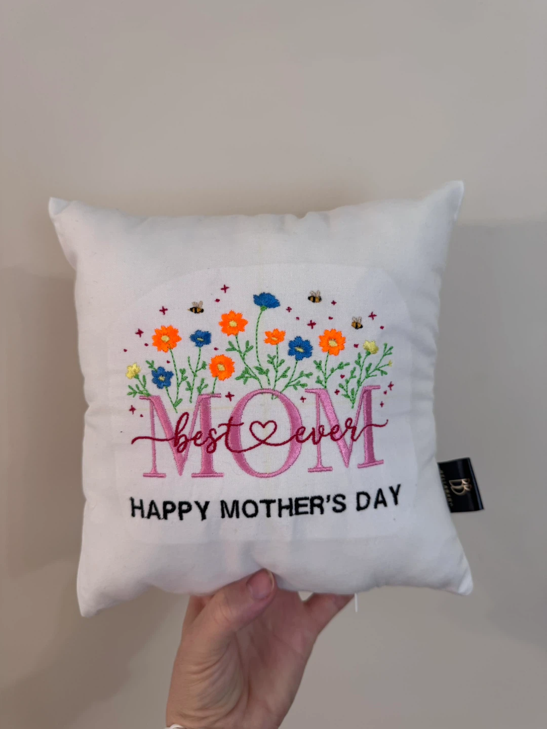 Decorative "Best Mom Ever" Pillow