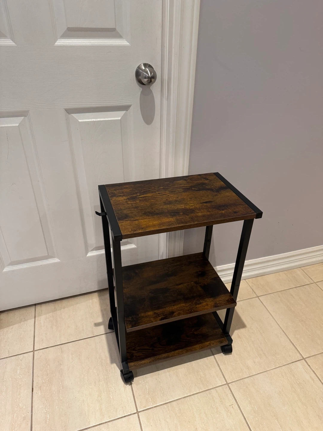 Rolling 3-Tier Shelf Cart