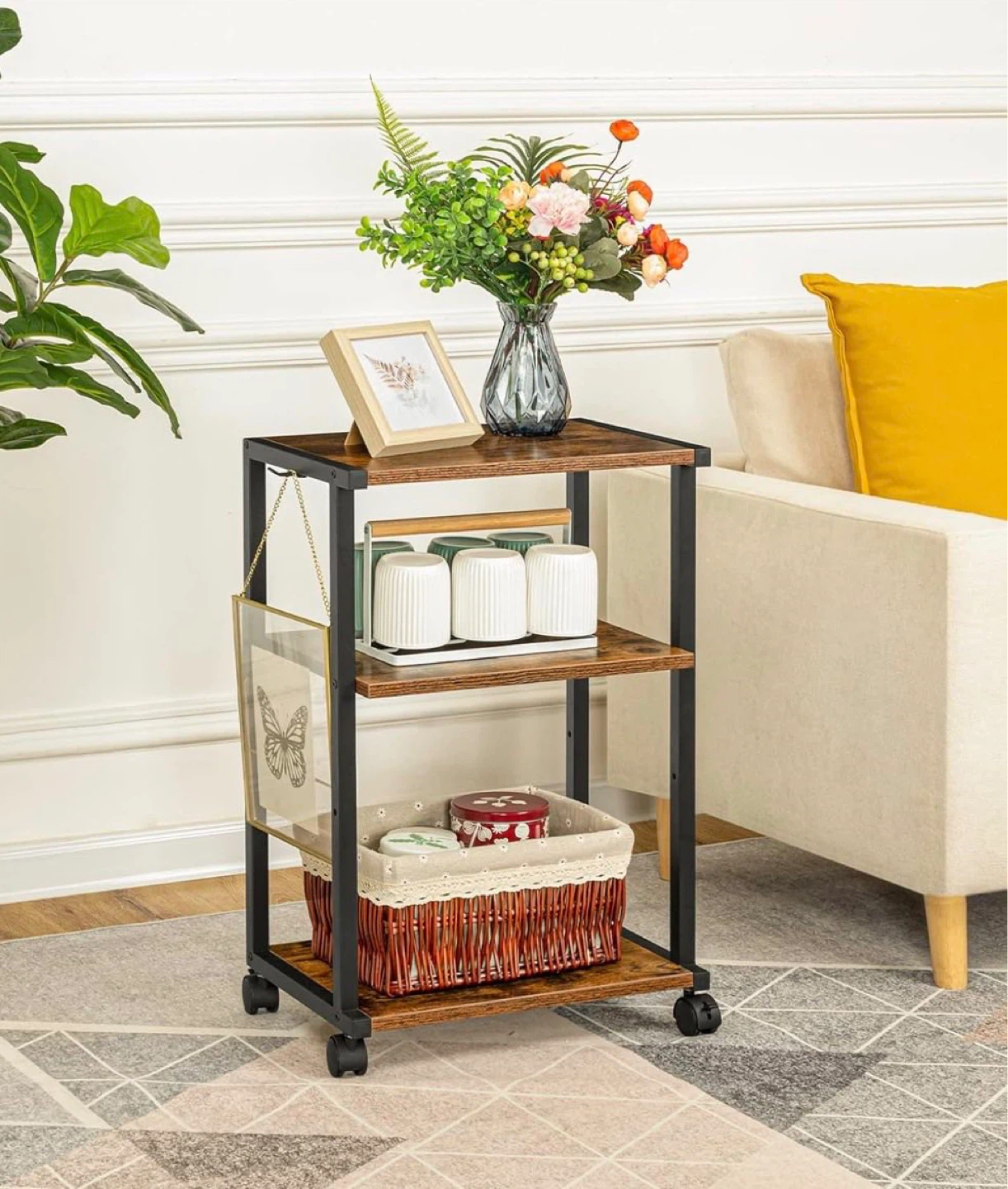 Rolling 3-Tier Shelf Cart - photo 5