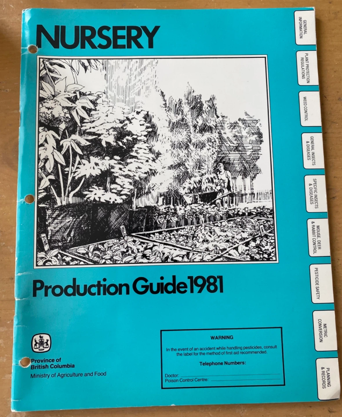 Nursery Production Guide 1981 - BC Ministry of Agriculture