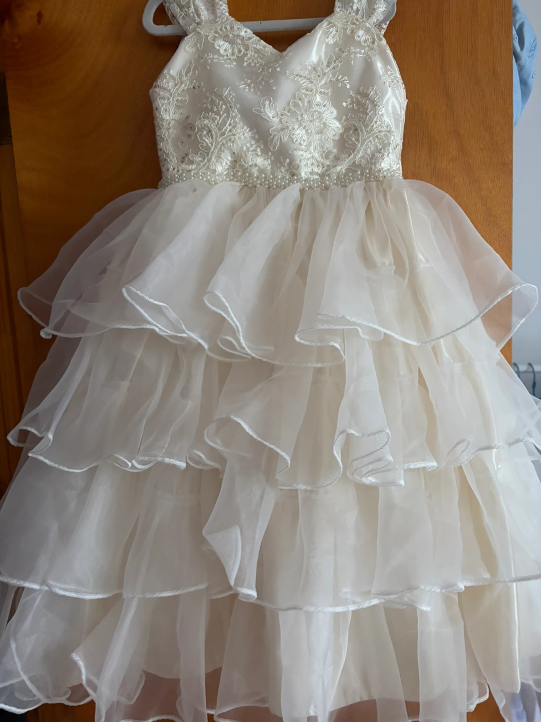 Palacio Infantil White Flower Girl Dress Size 5