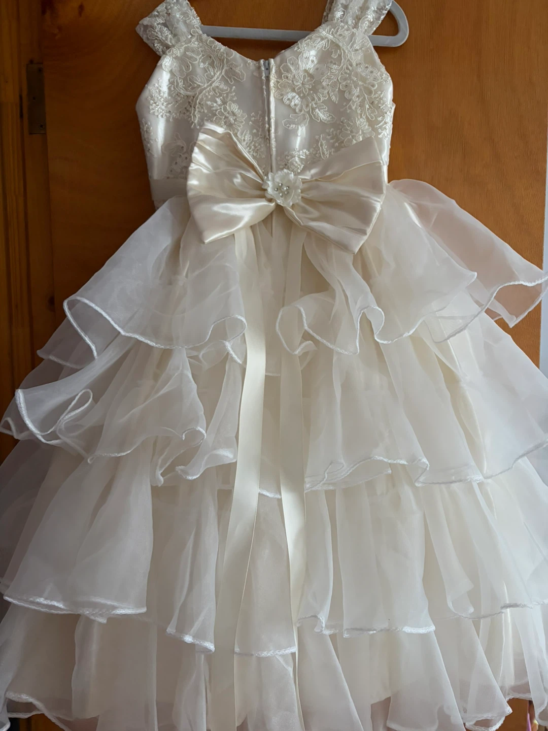 Palacio Infantil White Flower Girl Dress Size 5 - photo 2